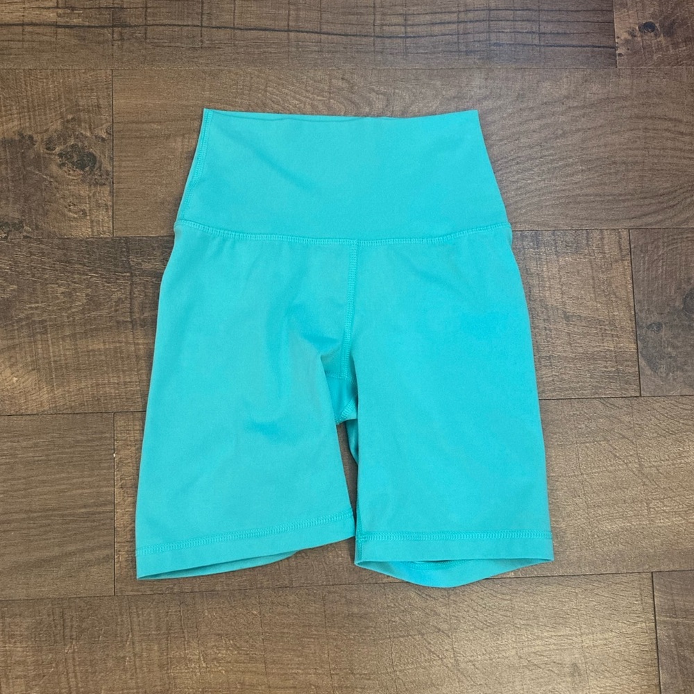 Yogalicious Lux High-Waist Mint Green Bike Shorts Women’s XS